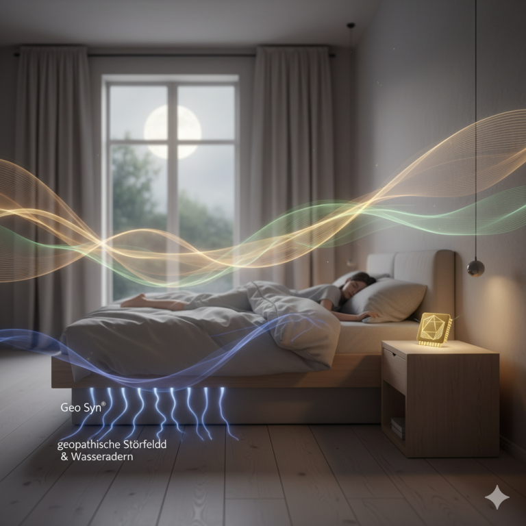 geo-syn schutz anhänger visualliesiert. Schutz vor Wasseradern & E-Smog